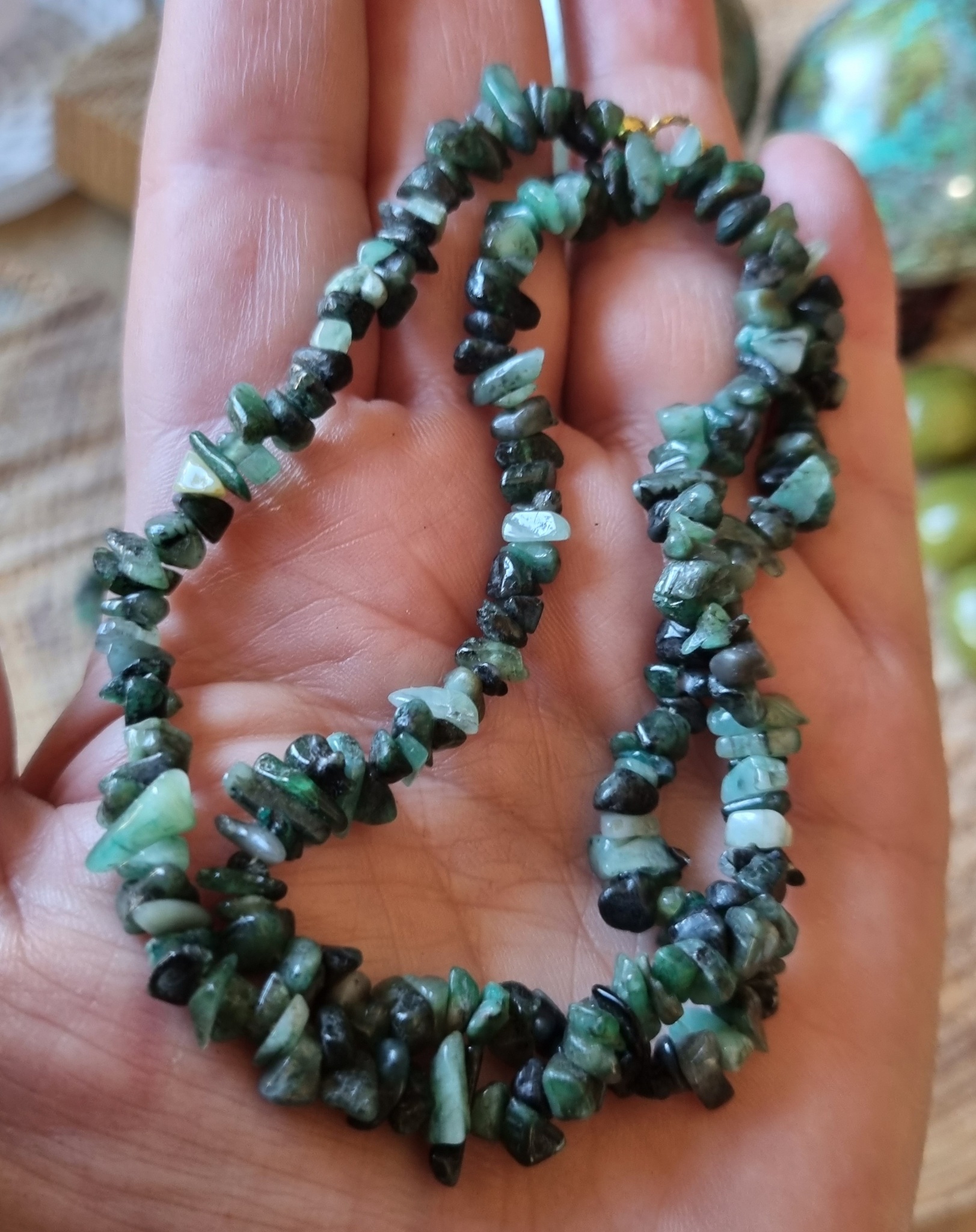 Halsband Smaragd