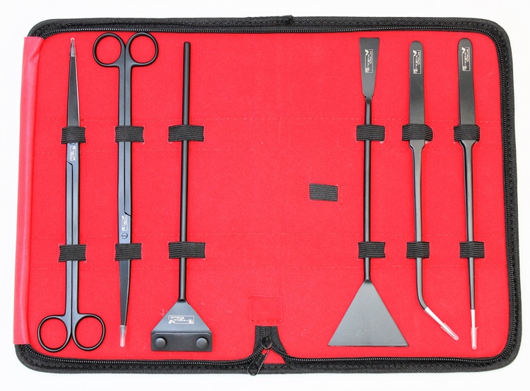 Aquascaping tools, svart kit.