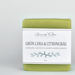 Tvål med Grön Lera och Citrongräs