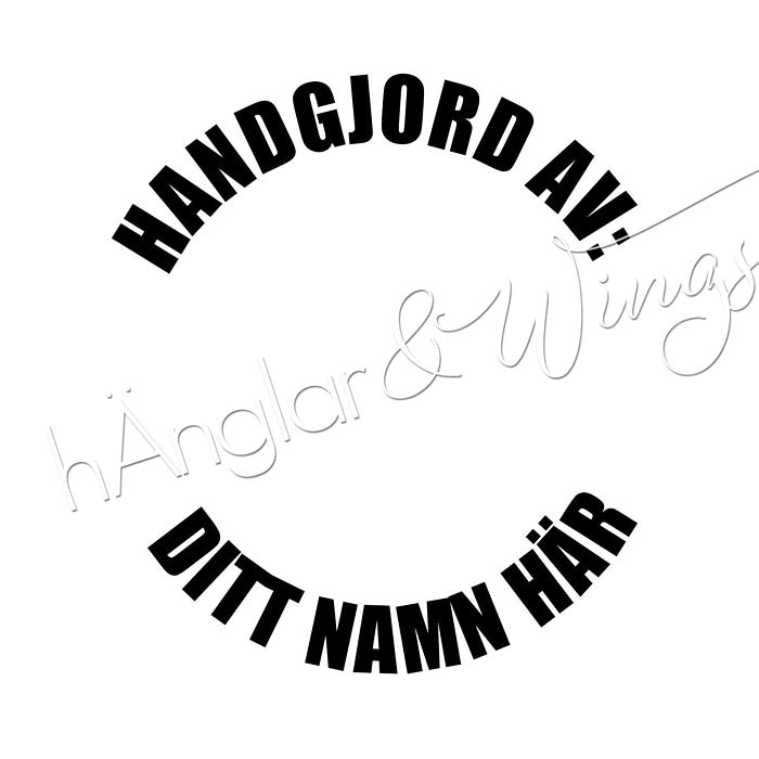 PERSONAL - 043 - Round - Handgjord av