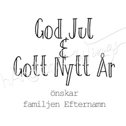 PERSONLIG - 063  God Jul & Gott Nytt År