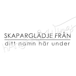 PERSONLIG - 084  Rak Skaparglädje från