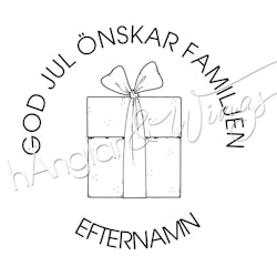 PERSONLIG - 088  Rund God Jul önskar Familjen