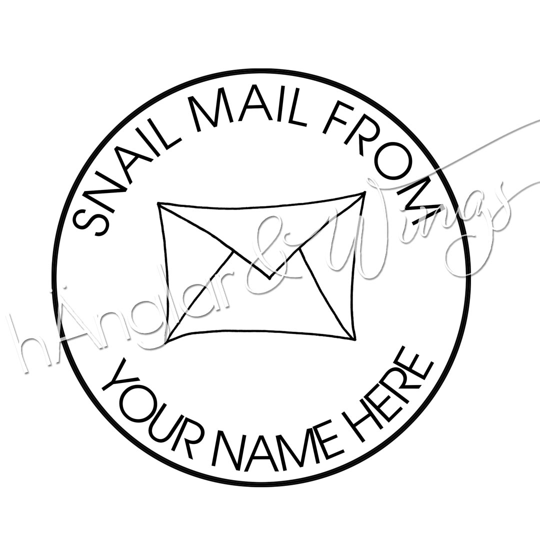 PERSONAL - 094 - Round Snail mail from (English)