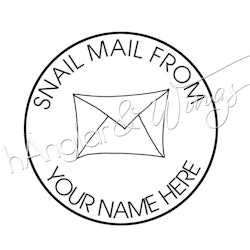 PERSONAL - 094 - Round Snail mail from (English)
