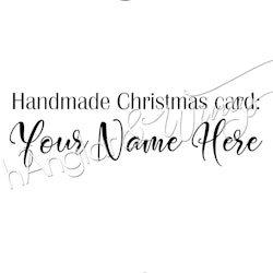 PERSONAL - 098 Straight line - Handmade Christmas card (English)