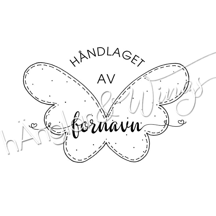 PERSONLIG - 188  Vingar - Håndlaget av (NORSK)