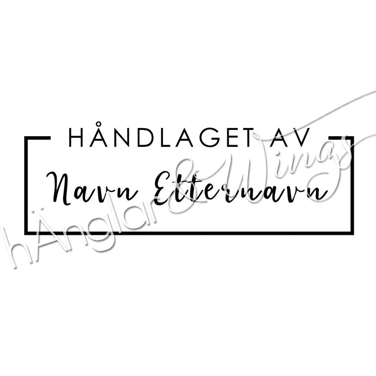 PERSONLIG - 192  Ram - Håndlaget av (NORSK)