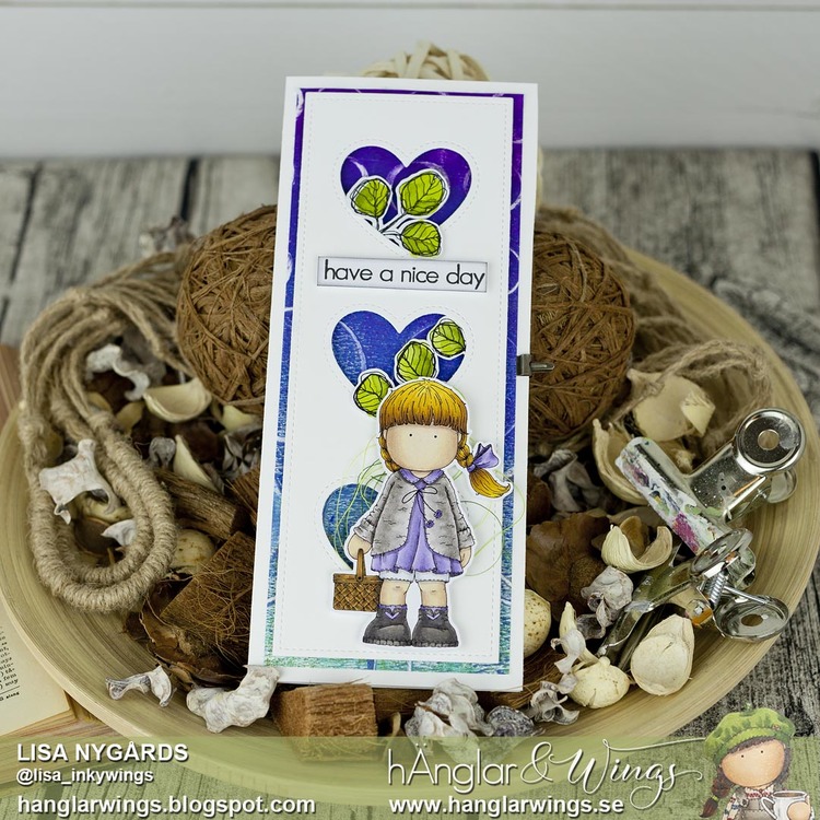 Clear Stamps - Korgflicka / Girl with basket A7
