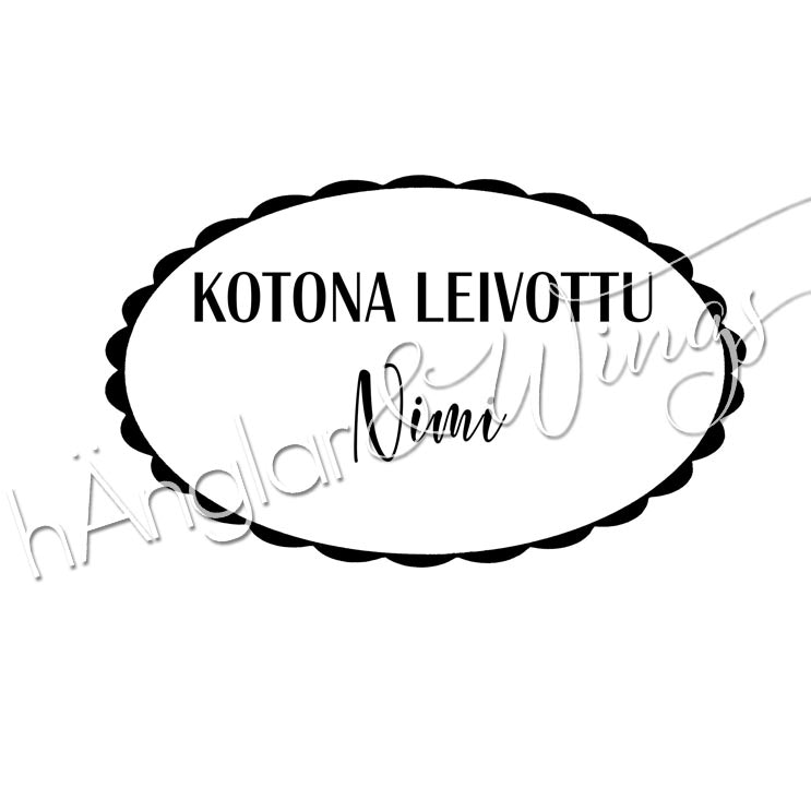 PERSONLIG - 205  oval scallop - Kotona Leivottu  (FINSKA)