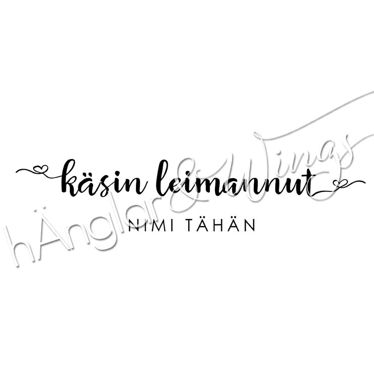 PERSONLIG - 209  rak - käsin leimannut  (FINSKA)