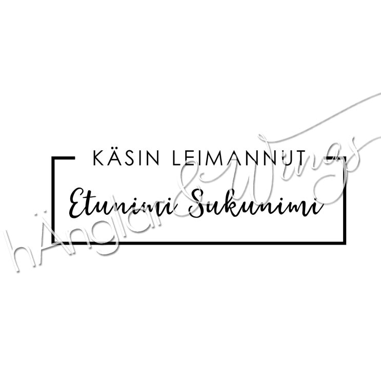 PERSONLIG - 213 ruta - käsin leimannut  (FINSKA)
