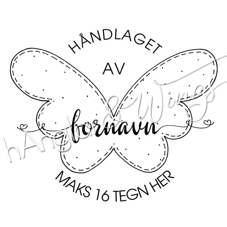 PERSONLIG - 223 vingar - håndlaget av (NORSK)