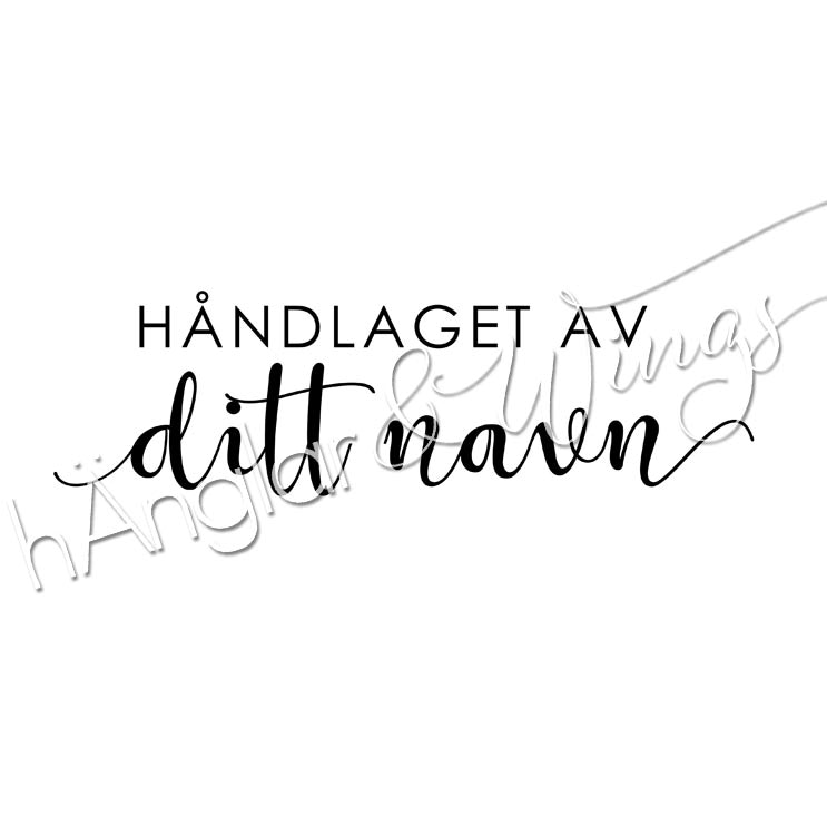 PERSONLIG - 224 rak - håndlaget av (NORSK)