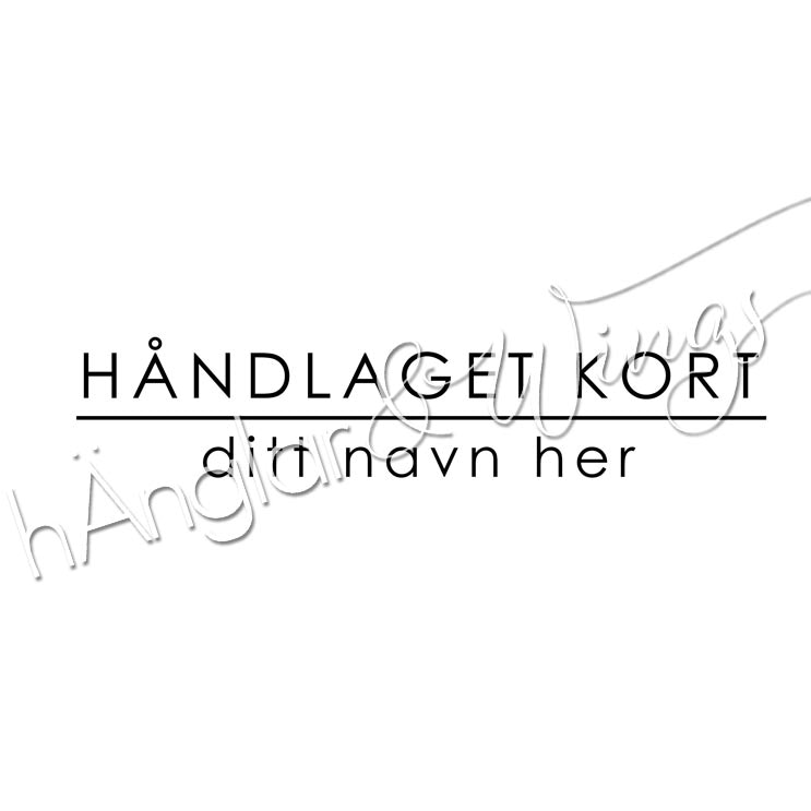 PERSONLIG - 226 rak - håndlaget kort (NORSK)