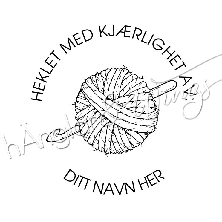 PERSONLIG - 231 rund - Heklet med Kjærlighet (NORSK)