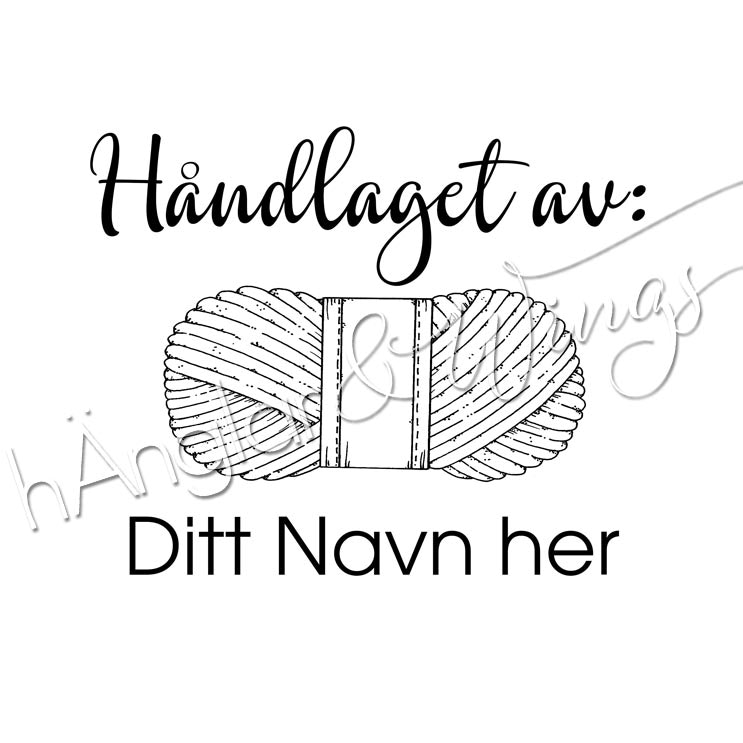 PERSONLIG - 232 nystan - Håndlaget av (NORSK)