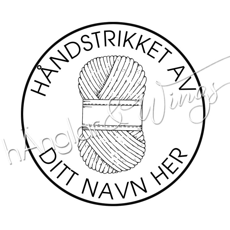 PERSONLIG - 241 rund - Håndstrikket av (NORSK)