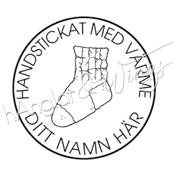 PERSONLIG - 242 rund - Handstickat med värme