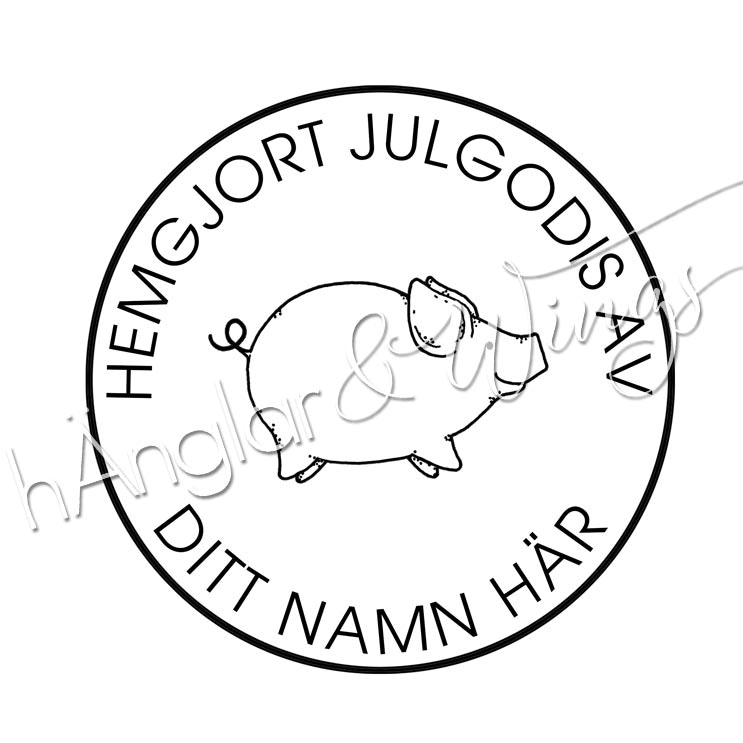 PERSONLIG - 245 rund - Hemgjort julgodis