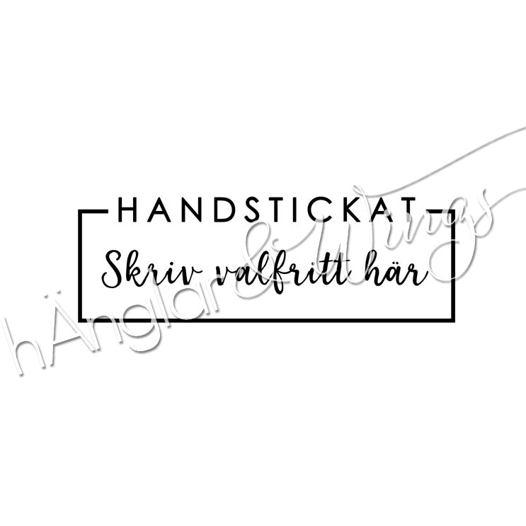 PERSONLIG - 250 Ram - Handstickat
