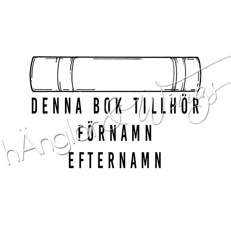 PERSONLIG - 255  Bok - Denna bok tillhör