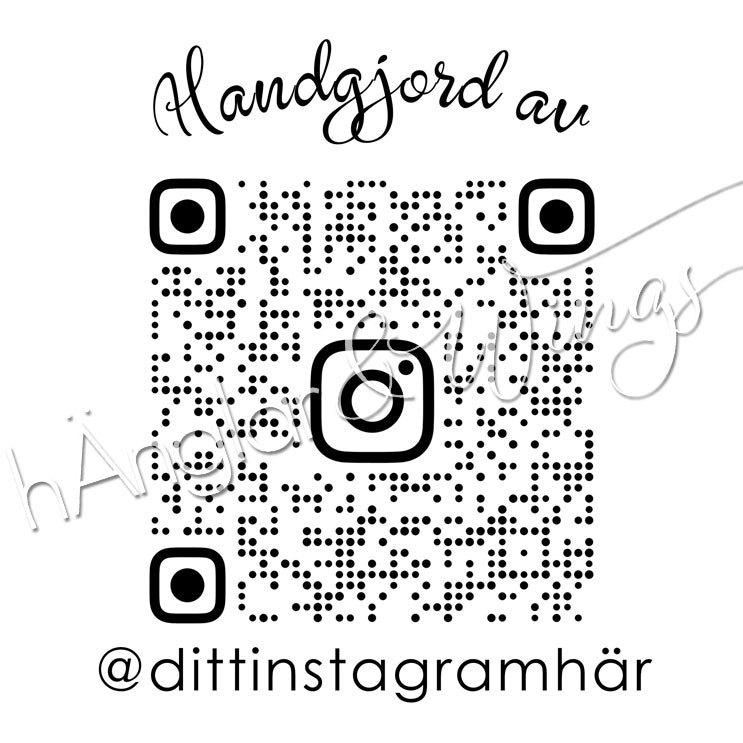 PERSONLIG - 261  Instagram QR-code - Handgjord