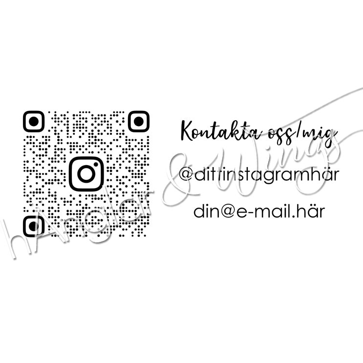 PERSONLIG - 262  Instagram QR-code - Kontakta