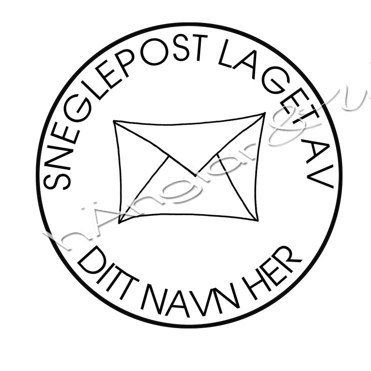 PERSONLIG - 274  Sneglepost laget av (NORSK)
