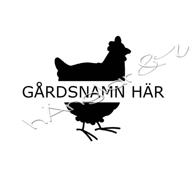 PERSONLIG - 277  Gårdsnamn - höna