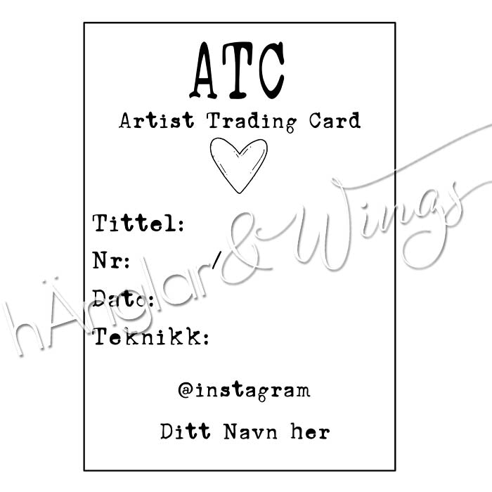 PERSONLIG - 284   ATC med hjerte  (NORSK)
