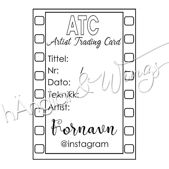 PERSONLIG - 287   ATC Filmruta  (NORSK)