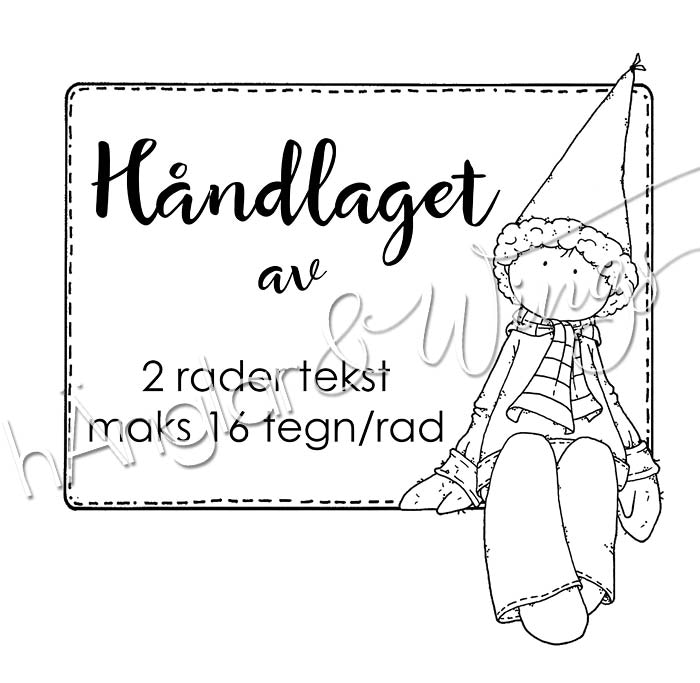 PERSONLIG - 291   Etikett Håndlaget (NORSK)