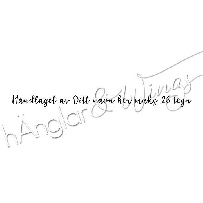 PERSONLIG - 295   Lång Skrivstil  Håndlaget  (NORSK)
