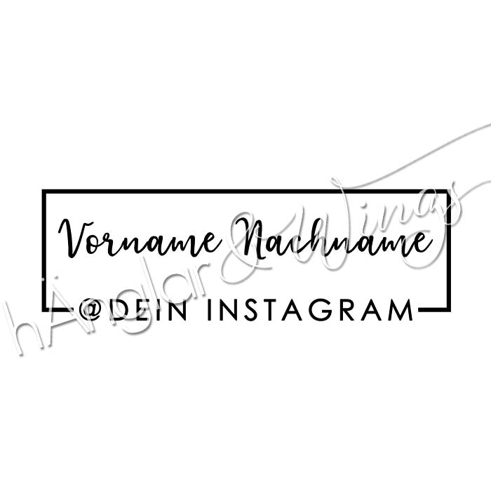 PERSONLIG - 311  Rahmen instagram (TYSKA)