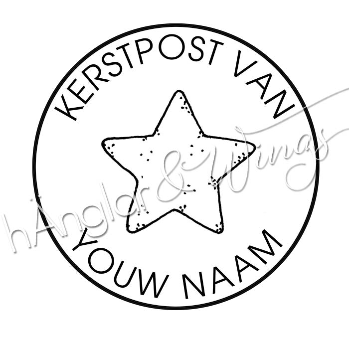PERSONLIG - 322  Rund - Kerstpost van  (DUTCH)