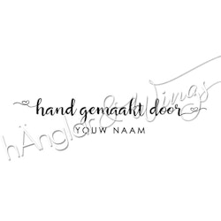 PERSONLIG - 323  Rak - Hand gemaakt door (DUTCH)