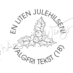 PERSONLIG - 332  Rund - Liten Julehilsen  (NORSK)