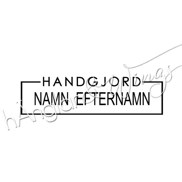 PERSONLIG - 336  Ram - Handgjord