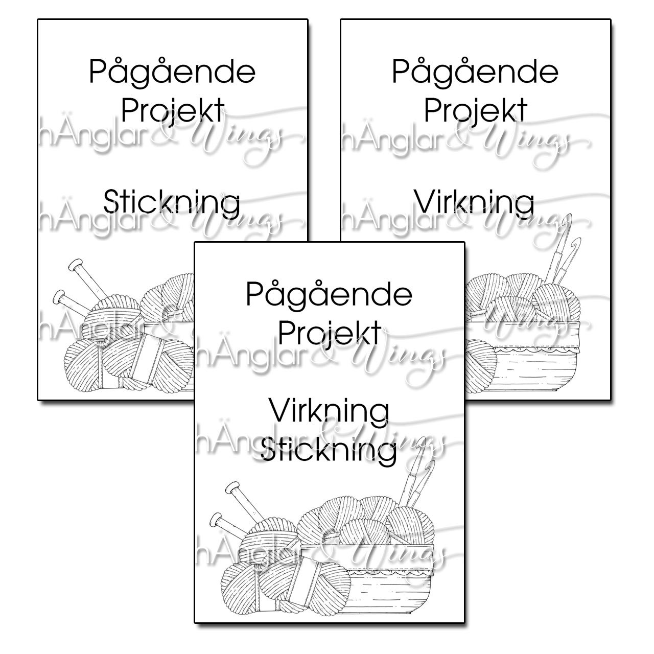 DIGI - Framsida för Stick- och Virkprojekt - A4 (PDF)