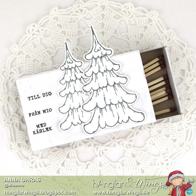Clear Stamps - hÄnglagranar / hAngel trees  (will be retired!)
