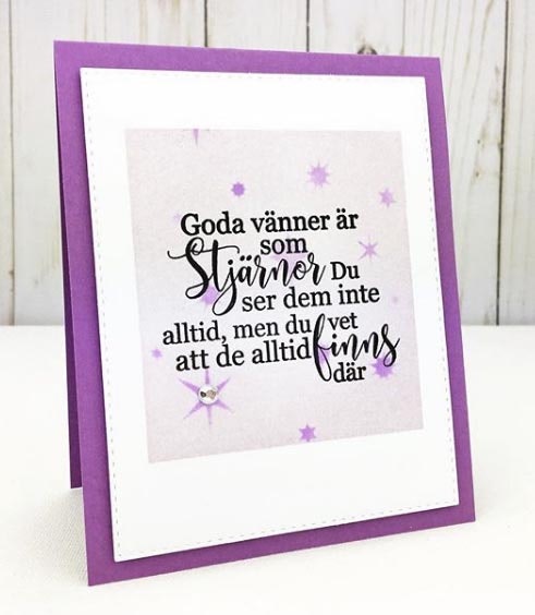 UTGÅTT - Clear Stamps - Blinka Lilla