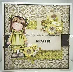 Clear Stamps - Rosettflicka / Girl with Bow -  A7