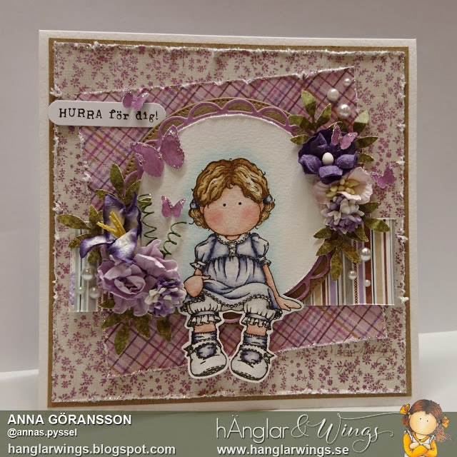 Clear Stamps - Flicka med Spetsbård / Girl with Lace -  A7