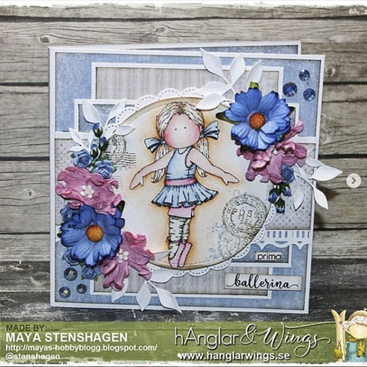 Clear Stamps - Prima Ballerina - Svenska Stämplar, Textstämplar,  Motivstämplar, Scrapbooking, hÄnglar