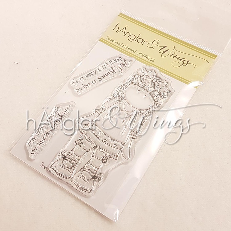 Clear Stamps - Flicka med Hårband / Girl with hair bands - A7
