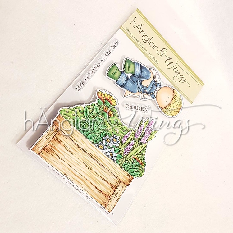 UTGÅTT - Clear Stamps - Sittande Trädgårdspojke