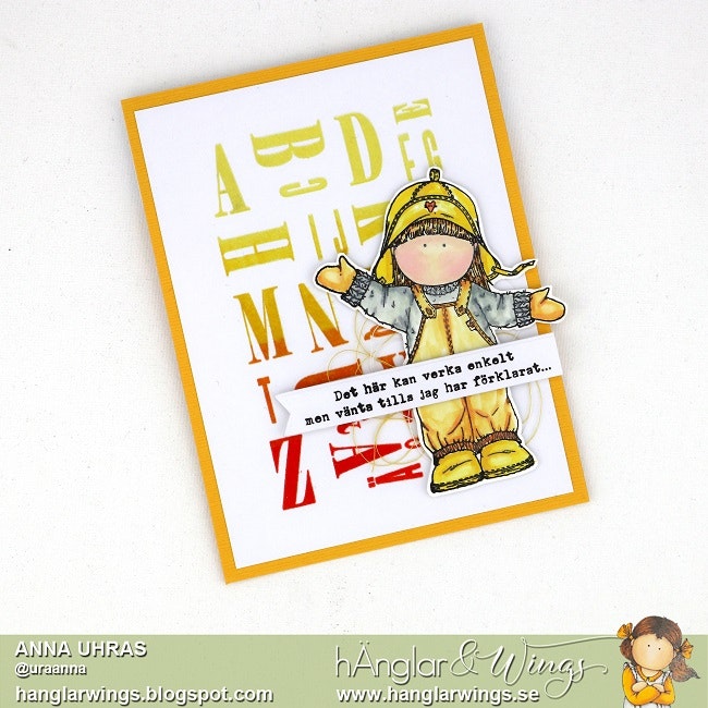 Clear Stamps - Rakt Alfabet med Siffror / Alphabet with numbers