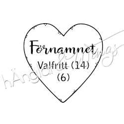PERSONLIG - 334  Litet hjärta