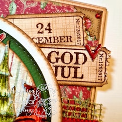 Clear Stamps - Julbiljett / Christmas ticket